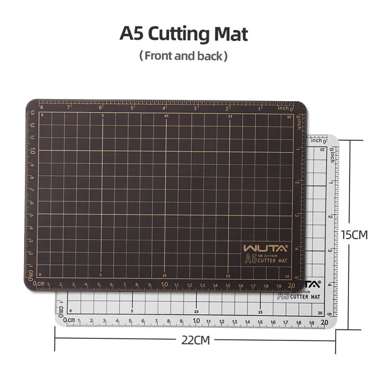 WUTA New Fabric Cutting Mat, A1 A2 A3 A4 A5 Professional Self Healing Quality Double-Sided Craft Tool Set