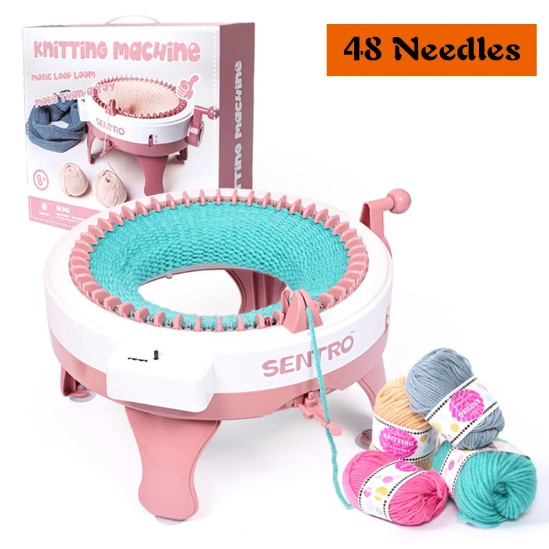 Knitting Machine Wool Crochet Scarf Sweater Adult Children Hats Socks Scarves