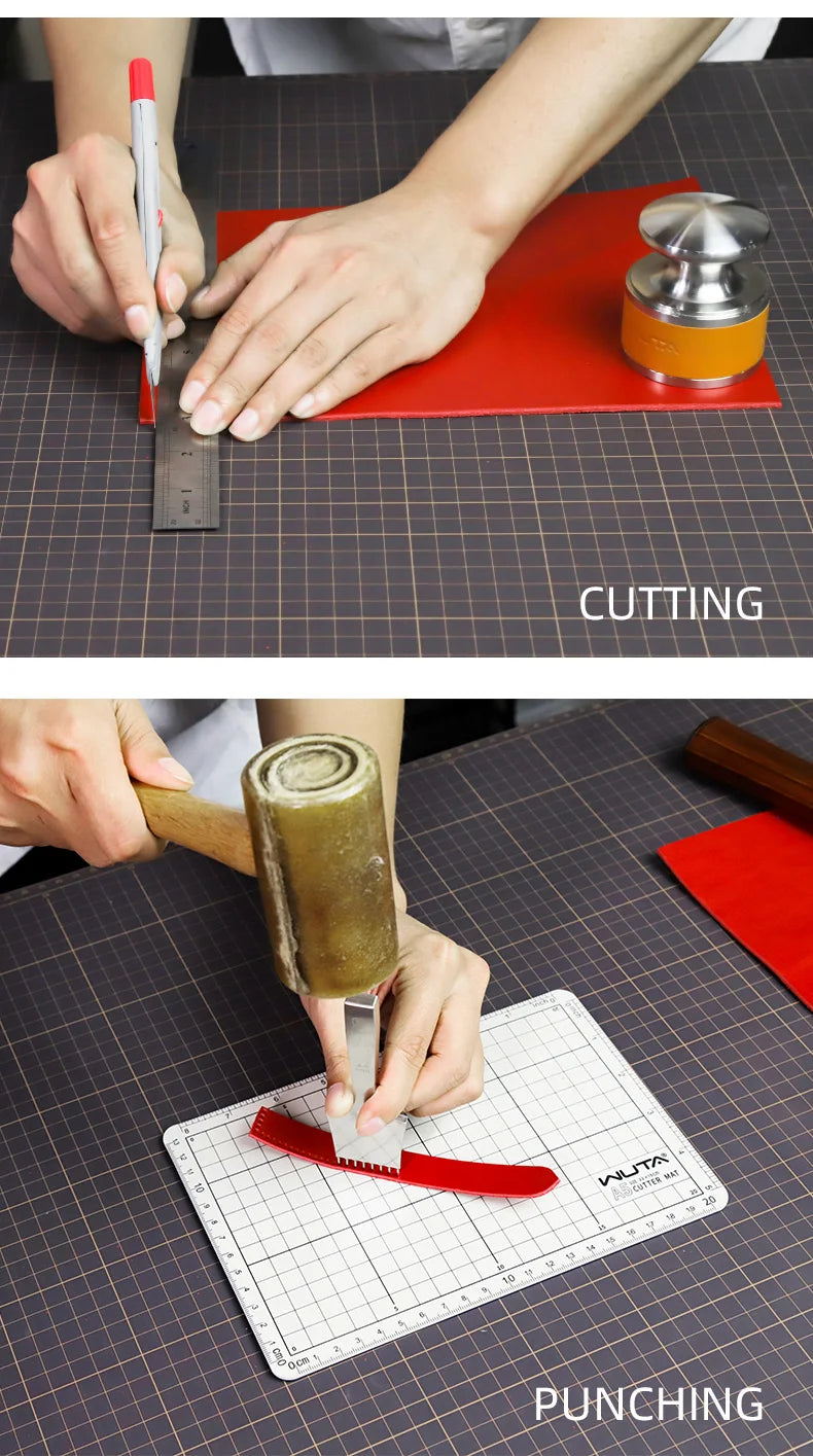 WUTA New Fabric Cutting Mat, A1 A2 A3 A4 A5 Professional Self Healing Quality Double-Sided Craft Tool Set