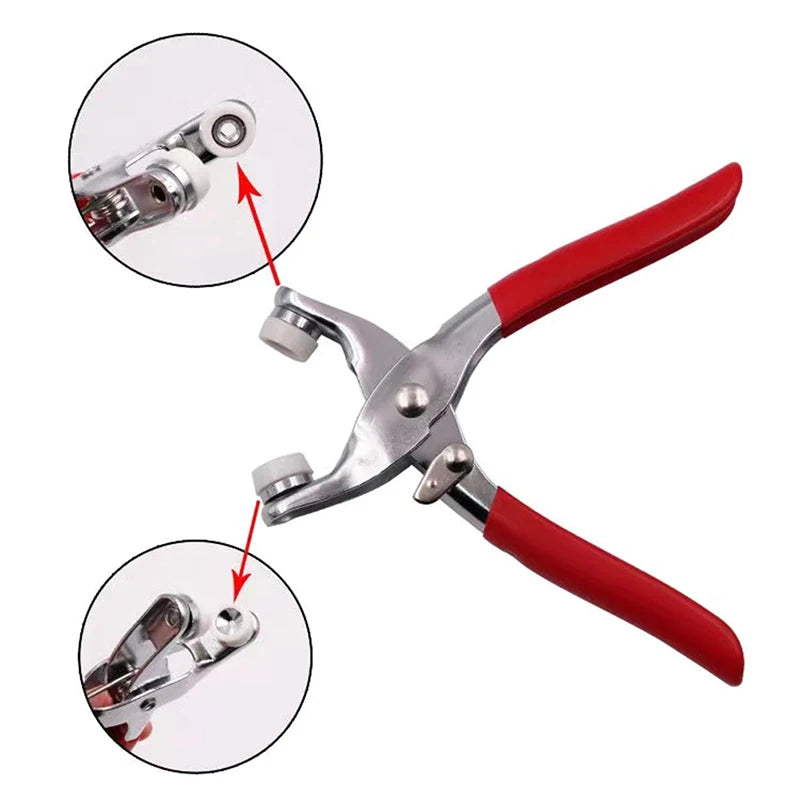 Snaps Buttons Pliers Set Kit Tool Sewing Buttons Press Studs Snap