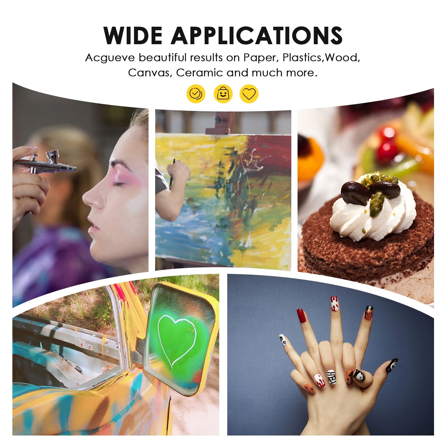 24Colors/Set Airbrush Paint Set, Opaque & Brilliant Acrylic Paint, For Beginners