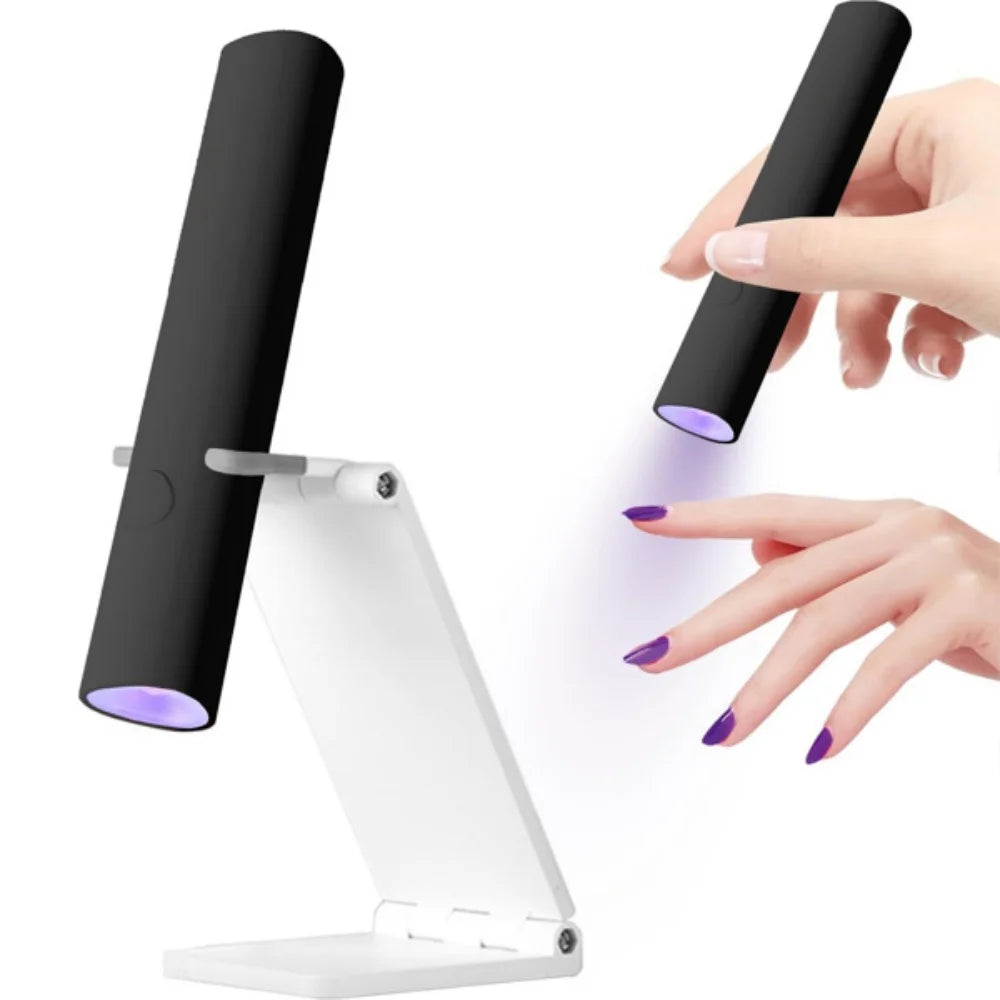 Rechargeable UV LED Lamp Handheld with Stand