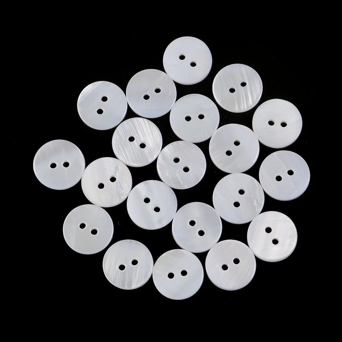 5-20Pcs 9-25mm White Natural Shell Buttons Round Shell Sewing Accessories For Clothing Shirt DIY Crafts Materials