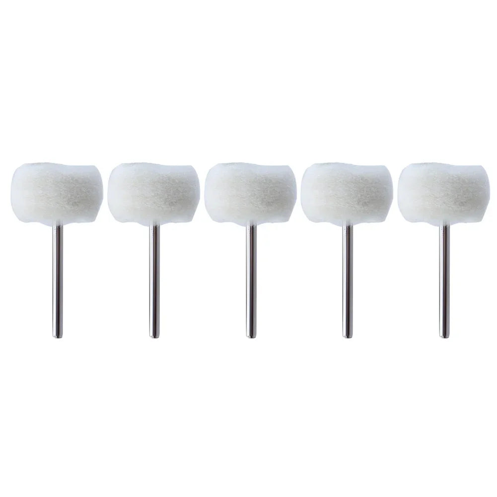 1-10Pcs 3mm Felt Grinding Sanding Head Mini Polishing Brush for Dremel Drill