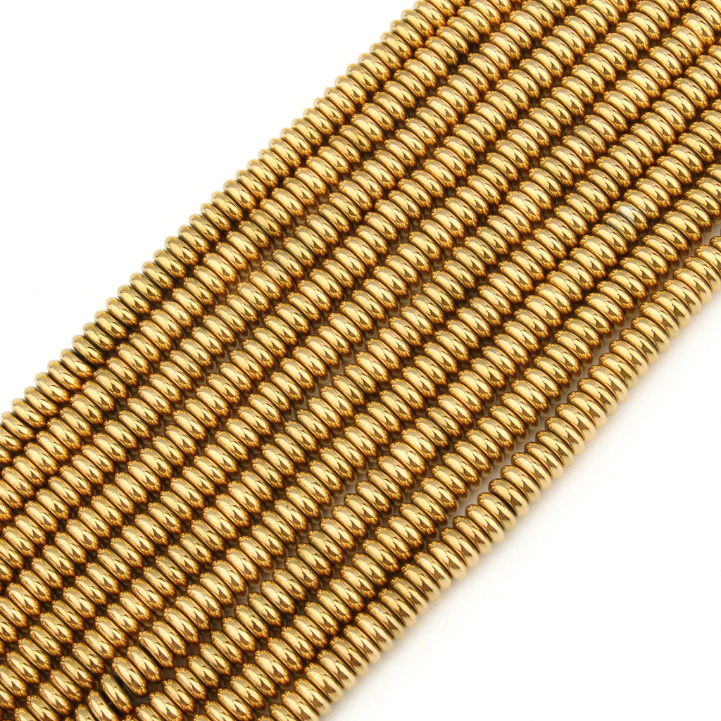 Real Gold Plated Hematite Bead Irregular Heart Cube Beads For Jewelry Making DIY