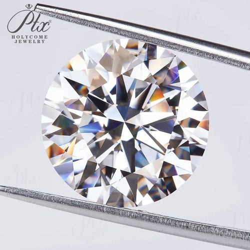 0.1-10ct D White Round Cut Moissanite Beads Cut Loose Stones For Fine Jewelry Making Custom Bracelet Necklace Design