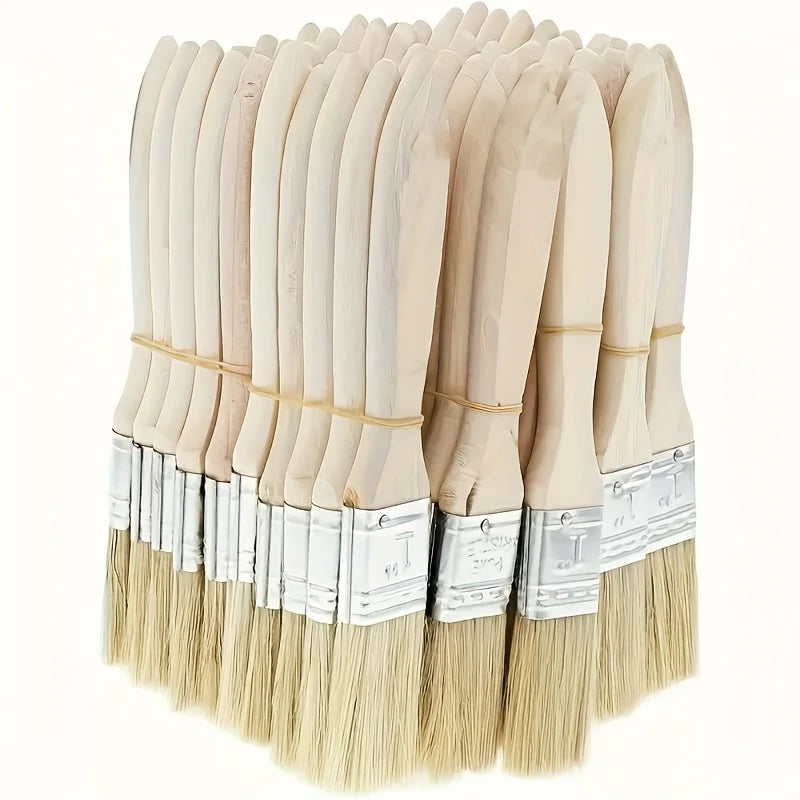 10 pig mane brushes, suitable for art, handicrafts, plastering, painting, glue application