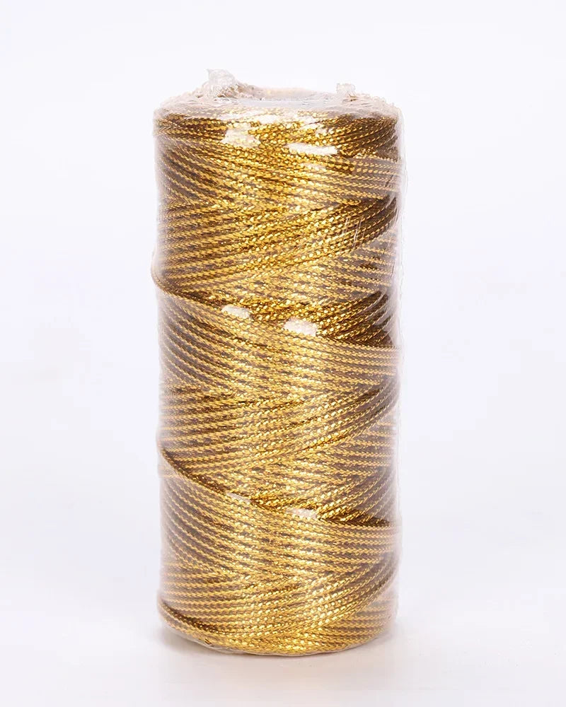 1.5mm 100M Gold Silver Macrame Cord Rope for Sewing Macrame Crafts or Gifts