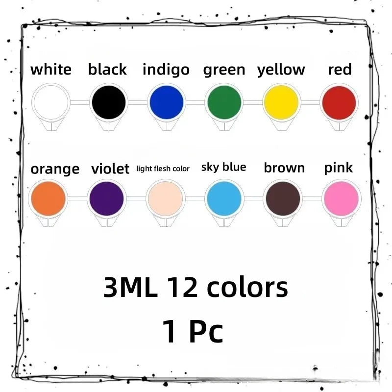 3mL, Acrylic Pigment for Student Art, DIY Pigment, Hand Painted Walls