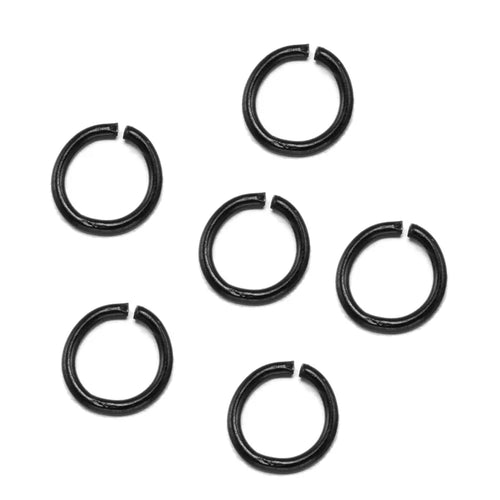 100-200pcs Stainless Steel Split Rings Black DIY Necklace Bracelet Making Jewelry
