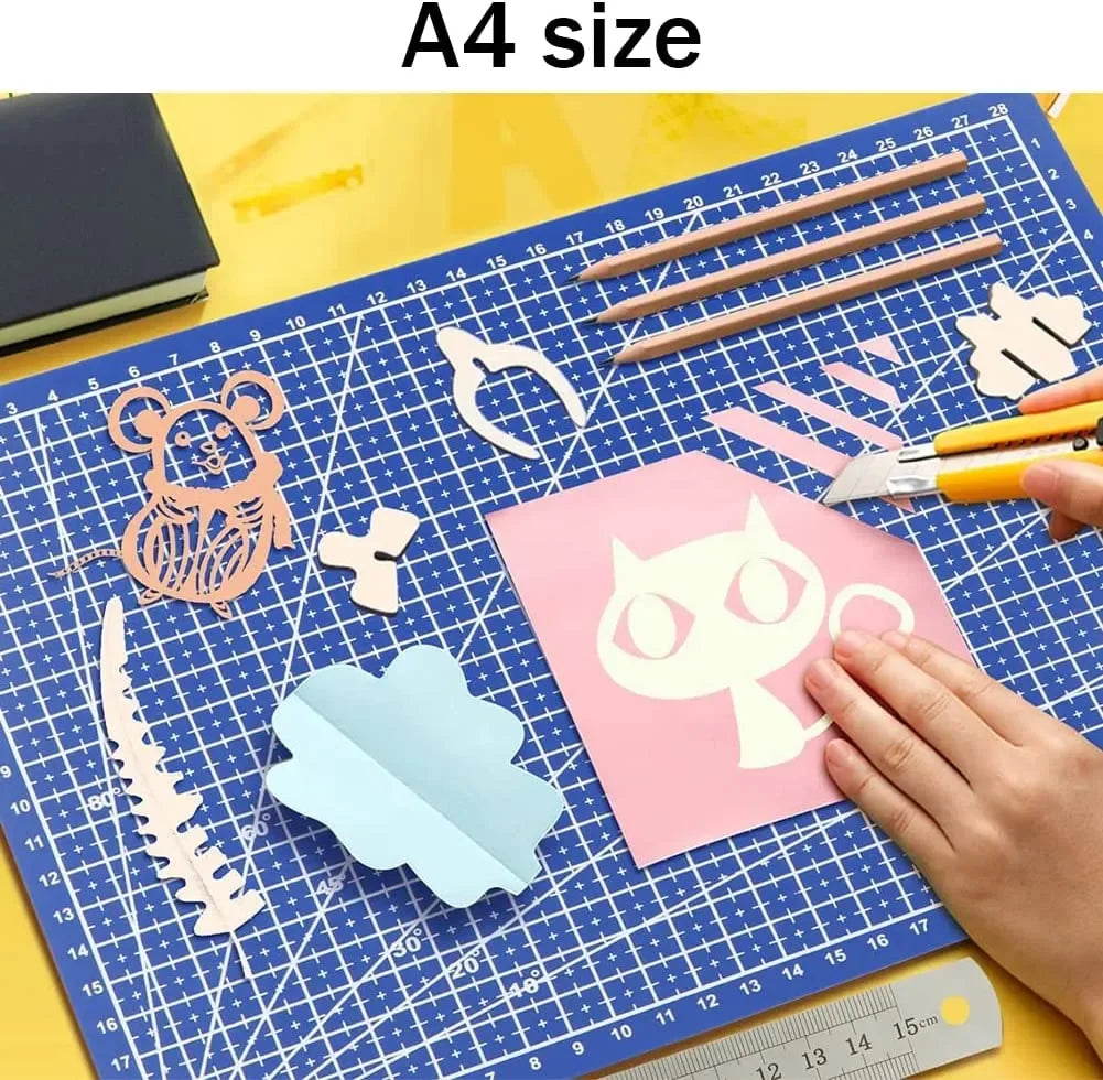 Durable A3 / A4 / A5 Multifunctional Cutting Mat DIY Handicraft Art High Elasticity Toughness