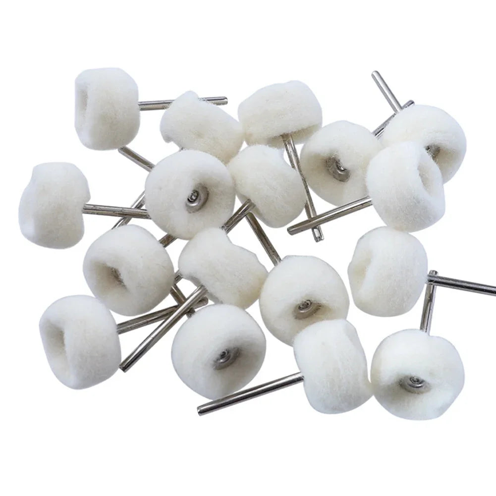 1-10Pcs 3mm Felt Grinding Sanding Head Mini Polishing Brush for Dremel Drill