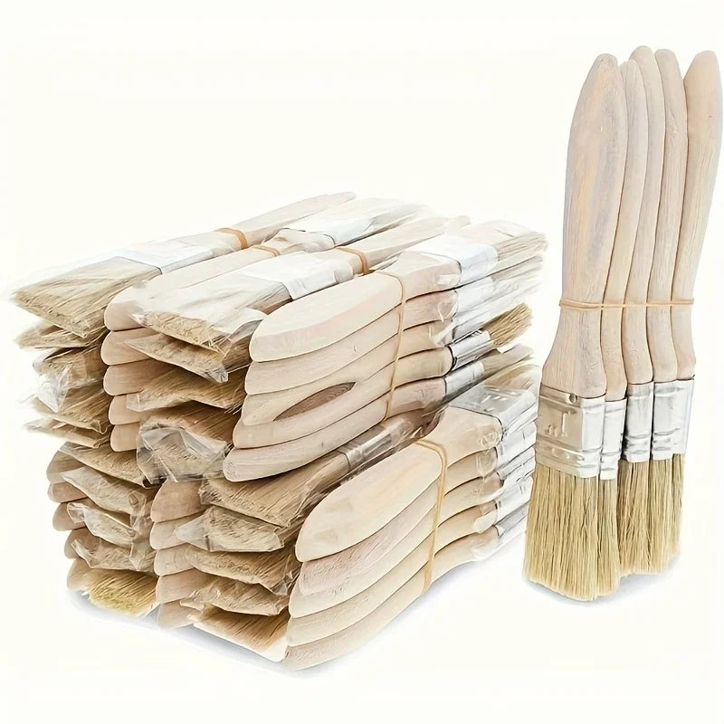 10 pig mane brushes, suitable for art, handicrafts, plastering, painting, glue application