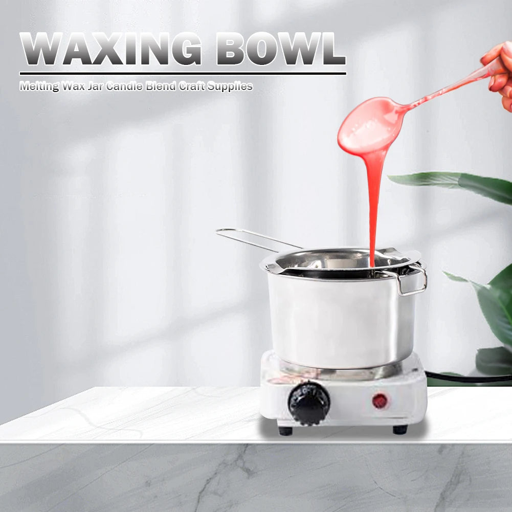 2 Pcs Candle Wax Melting Pot Reusable 400ml Wax Bean Melting Double Boiler Pot Anti-Rust Candle Making Supplies