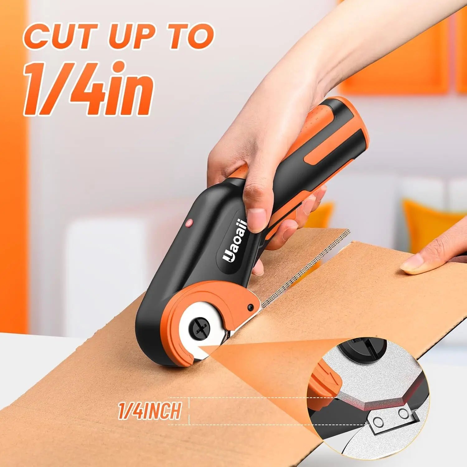 Rechargeable Electric Cardboard Box Cutter for Carpet Fabric Leather