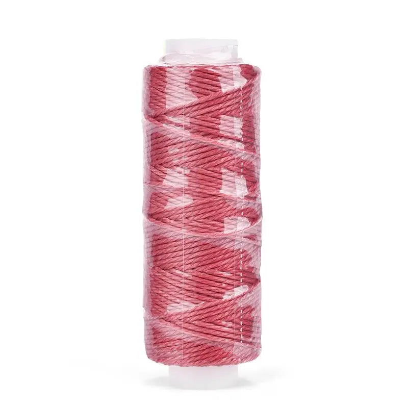 0.65mm Leather Waxed Cord For DIY Hand Stitching Thread 25 Meters Round Waxed Sewing Line