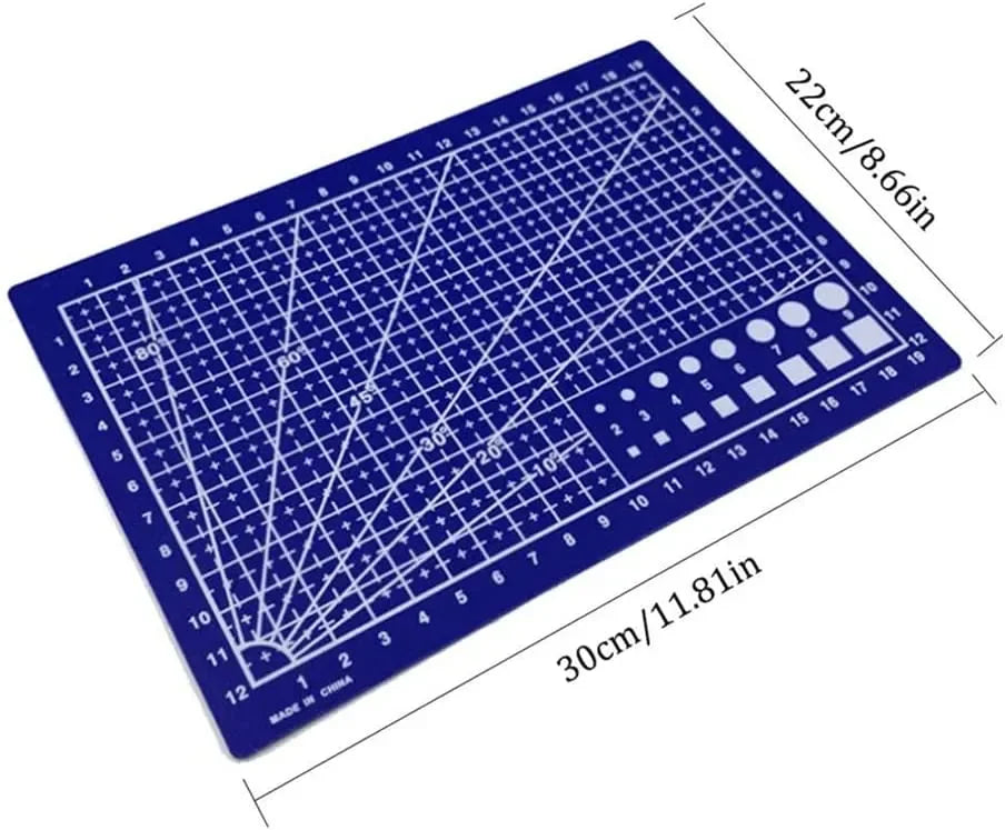 Durable A3 / A4 / A5 Multifunctional Cutting Mat DIY Handicraft Art High Elasticity Toughness