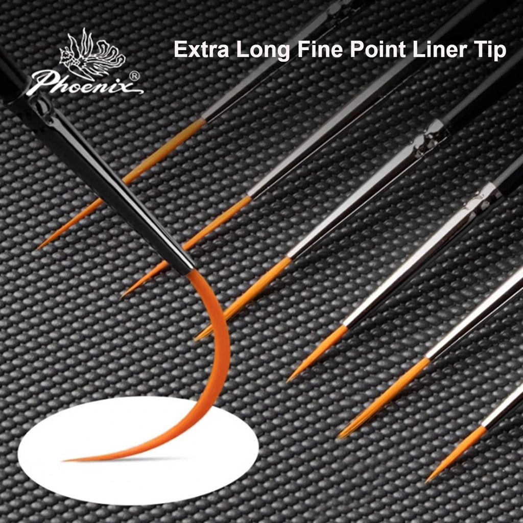 1/2/3/5pcs Rigger Artist Paint Brush Extra Long Fine Point Liner Tip for Scale Models Oil Watercolor Pin Striping