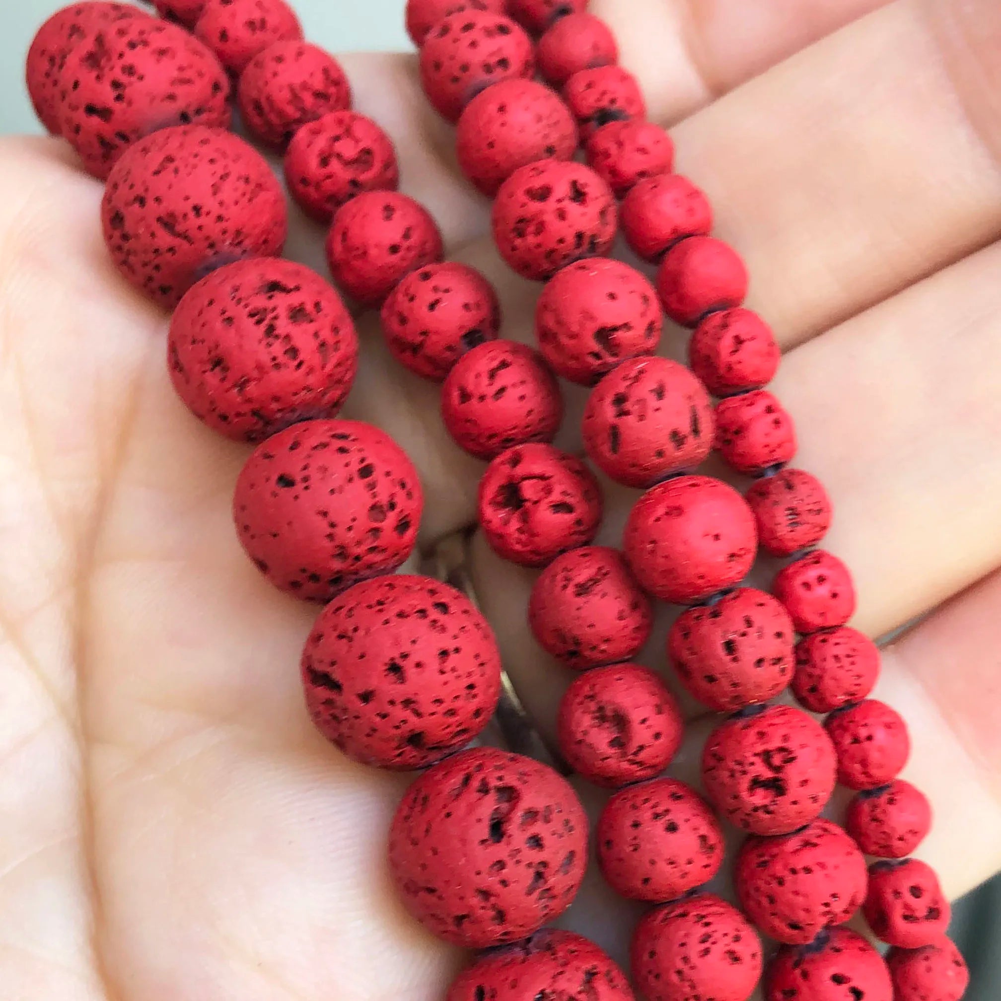 Round Flame Stone Beads Sodalite Loose Spacer Beads for Jewelry Making DIY Bracelets Necklace