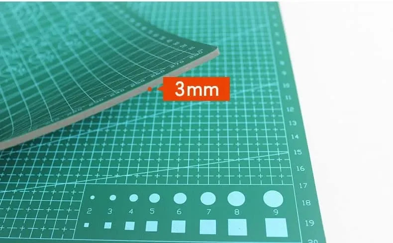 Durable A3 / A4 / A5 Multifunctional Cutting Mat DIY Handicraft Art High Elasticity Toughness