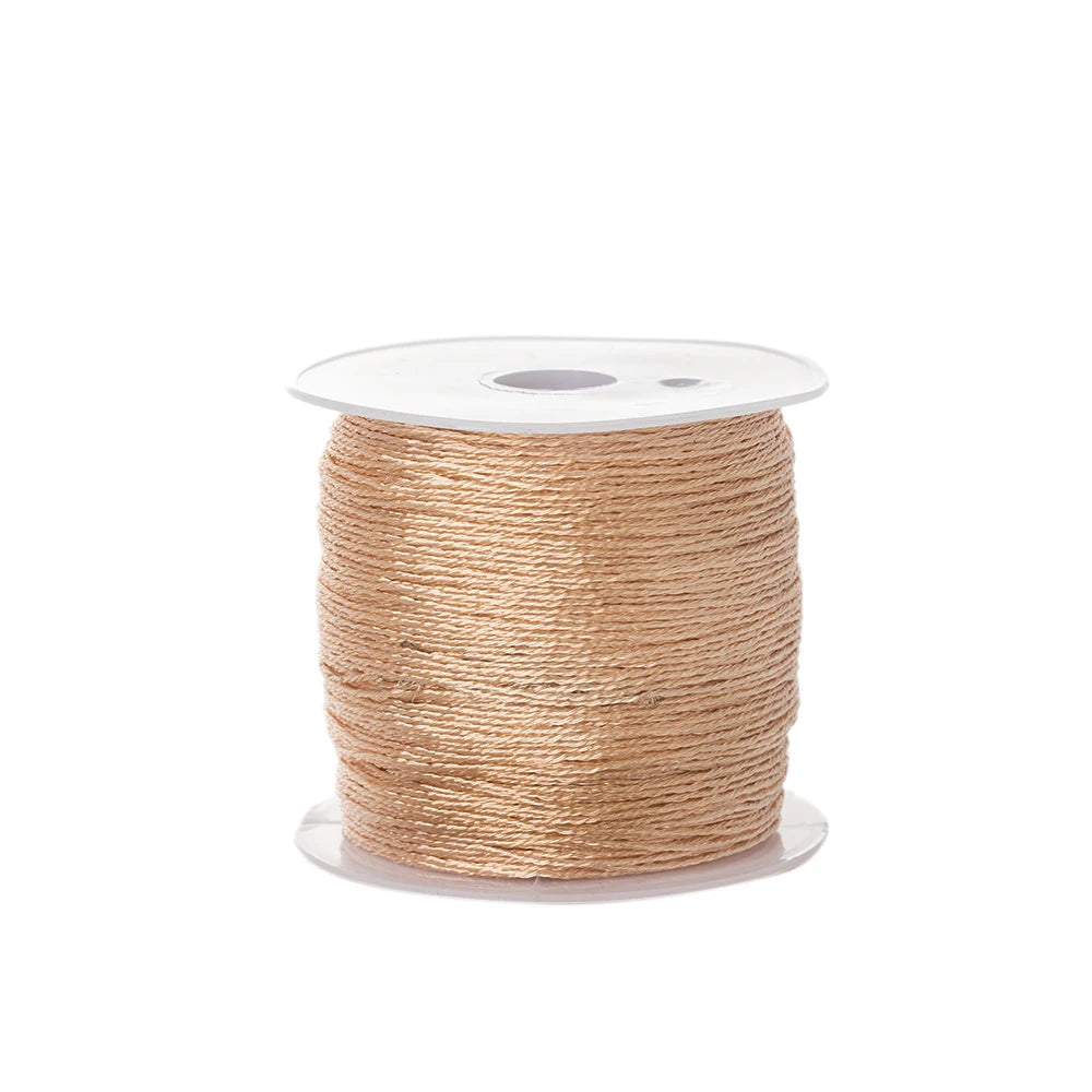 0.2mm/100m Nylon Rose Gold Silver Beading Thread for DIY Making Bracelet Necklace Macrame Craft Accessories
