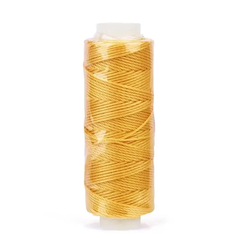 0.65mm Leather Waxed Cord For DIY Hand Stitching Thread 25 Meters Round Waxed Sewing Line
