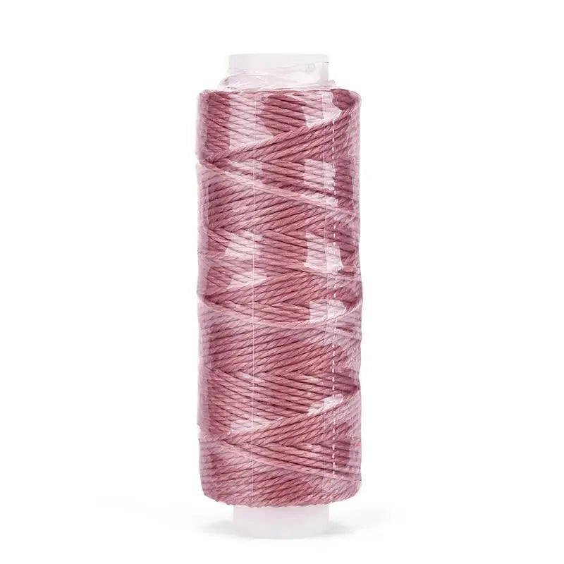 0.65mm Leather Waxed Cord For DIY Hand Stitching Thread 25 Meters Round Waxed Sewing Line
