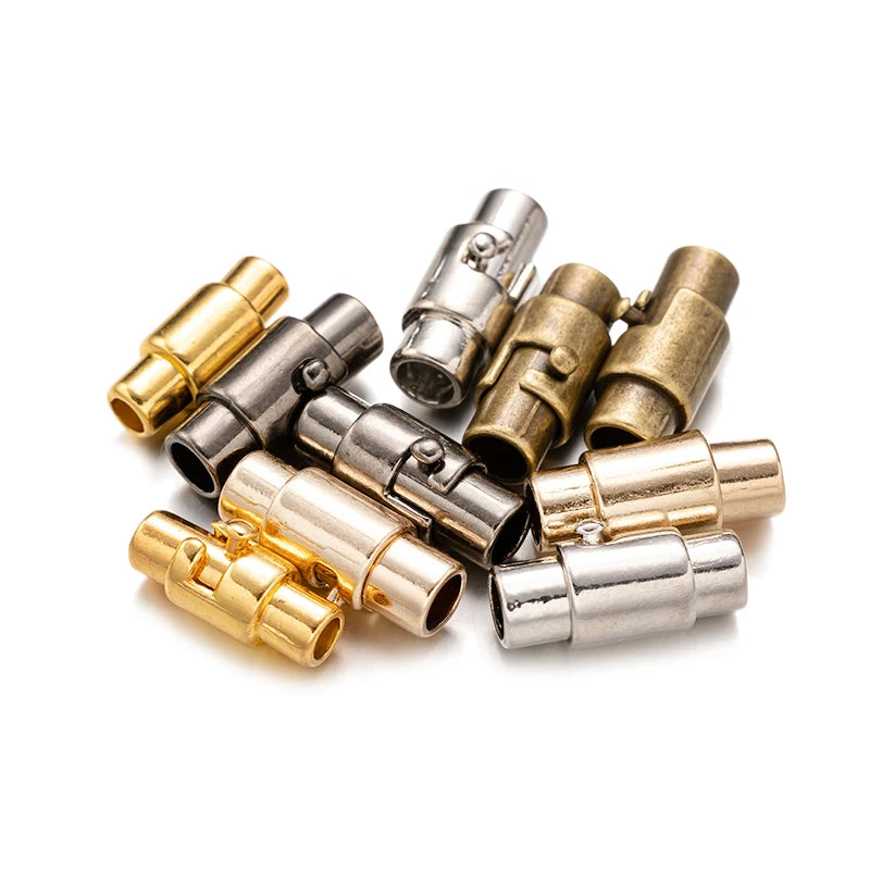 5pcs Magnetic Clasps Bracelet Cord End Caps for Leather Bracelet Necklace Jewelry Craft Making Supplies