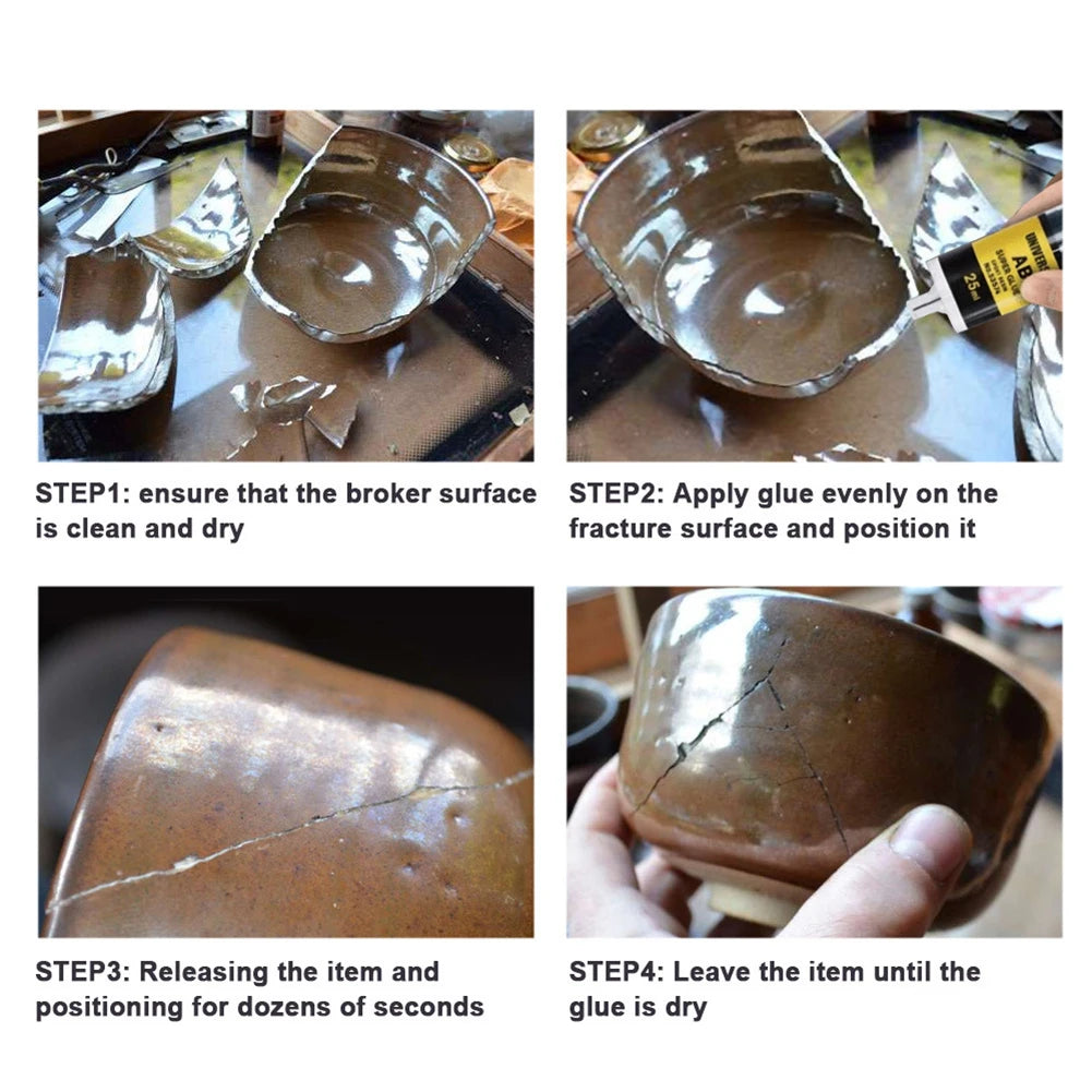 1-10PCS Epoxy Resin Glue Glass Metal Ceramic Wood Waterproof Repair Sealant Long-lasting Reliable Resin Strong Adhesive Glue