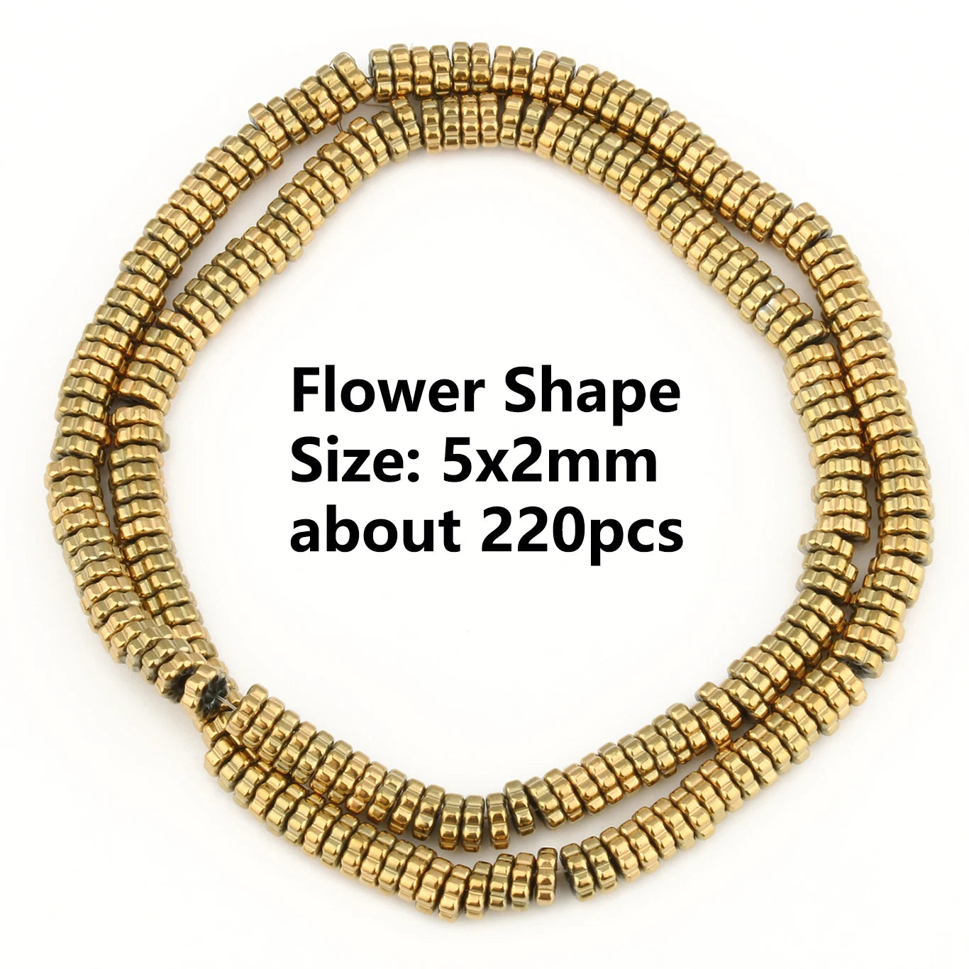 Real Gold Plated Hematite Bead Irregular Heart Cube Beads For Jewelry Making DIY