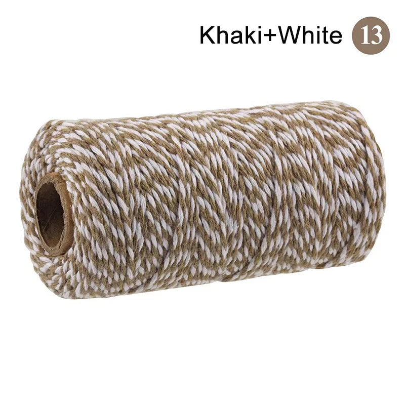 2mm 100M Macrame Cord Rope Cotton Crafts DIY Sewing Handmade Wall Hangings