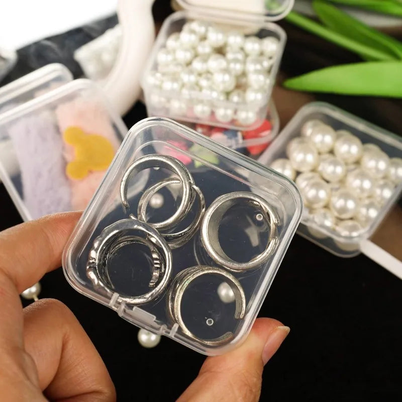30/14x Clear Rhinestone Organizer Art Accessories Containers Art Craft Bead Jewelry
