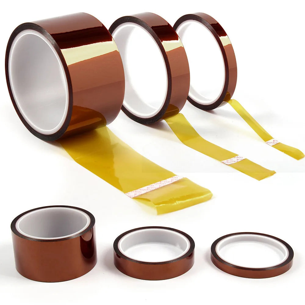 Kapton Tape Heat Resistant High Temperature Polyimide Kapton Tape 33m Gold Adhesive Tape
