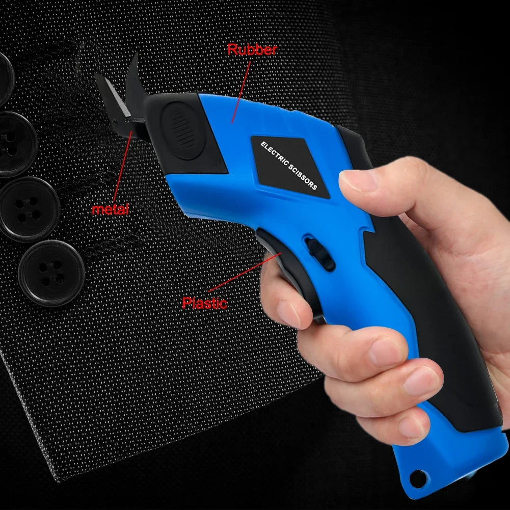 Portable Electric Scissors For Cloth Fabric Leather Cutting, Rechargeable Sewing Cutting Knife