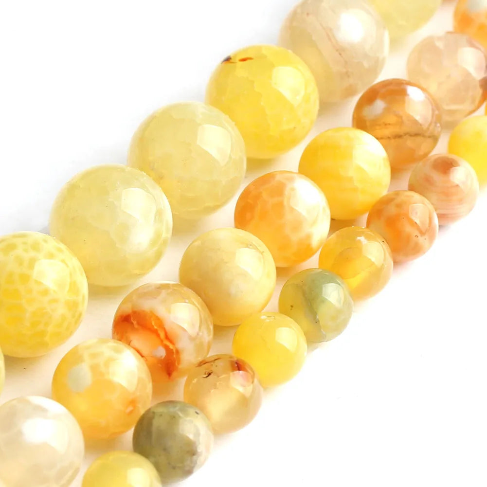 Round Flame Stone Beads Sodalite Loose Spacer Beads for Jewelry Making DIY Bracelets Necklace