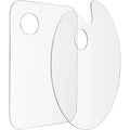 11.8 x 7.9 inch acrylic palette with thumb hole for easy to hold and clean non-stick artist paint tray