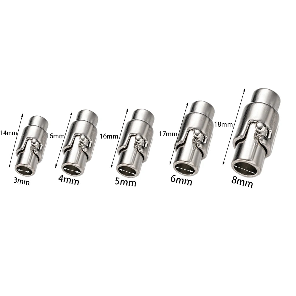 5pcs Magnetic Clasps Bracelet Cord End Caps for Leather Bracelet Necklace Jewelry Craft Making Supplies