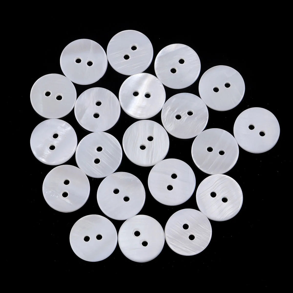 5-20Pcs 9-25mm White Natural Shell Buttons Round Shell Sewing Accessories For Clothing Shirt DIY Crafts Materials