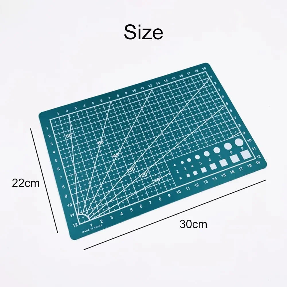 Durable A3 / A4 / A5 Multifunctional Cutting Mat DIY Handicraft Art High Elasticity Toughness