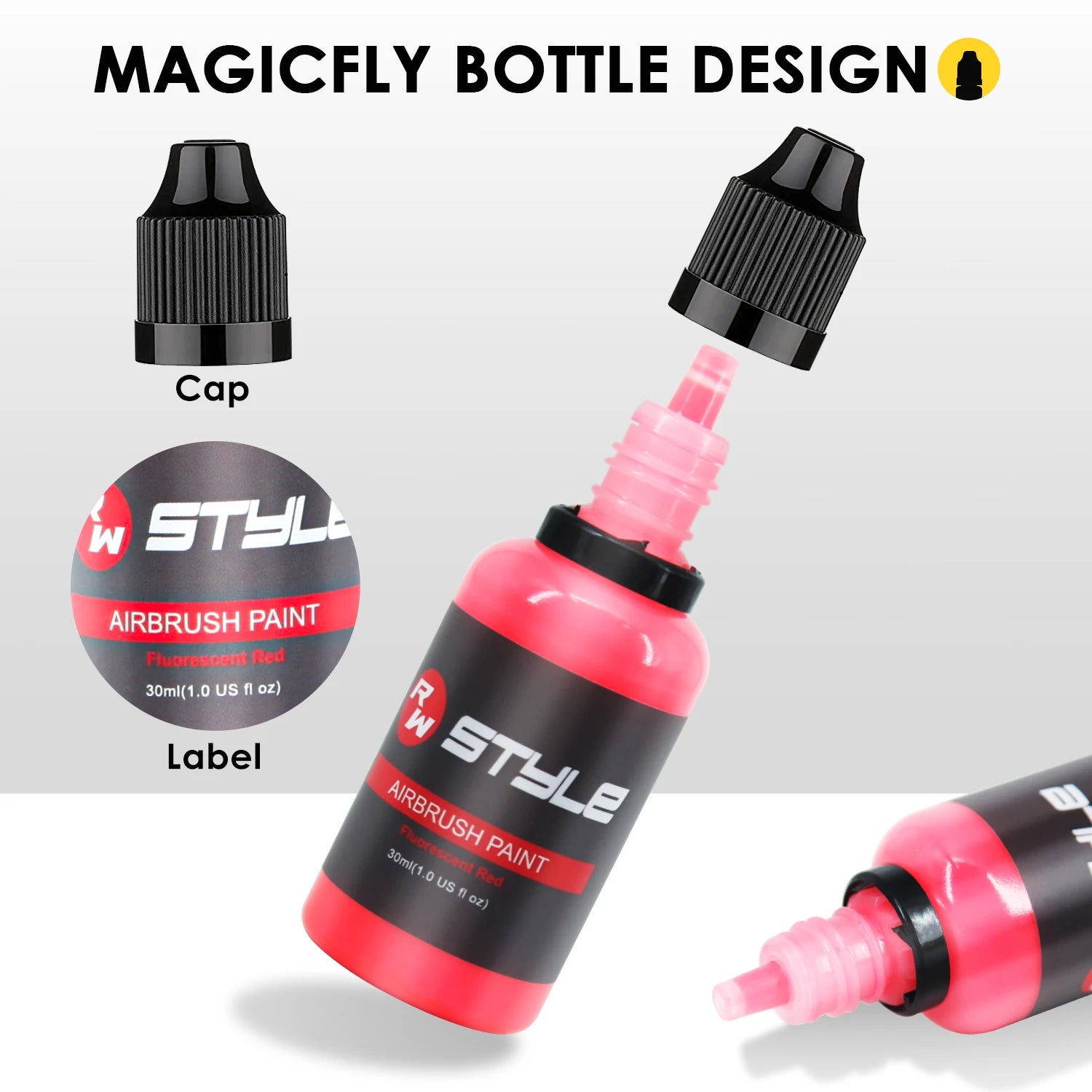 24Colors/Set Airbrush Paint Set, Opaque & Brilliant Acrylic Paint, For Beginners