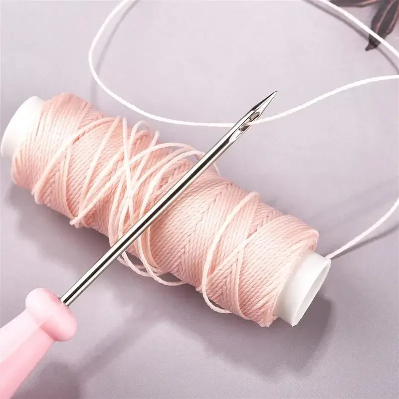 0.65mm Leather Waxed Cord For DIY Hand Stitching Thread 25 Meters Round Waxed Sewing Line