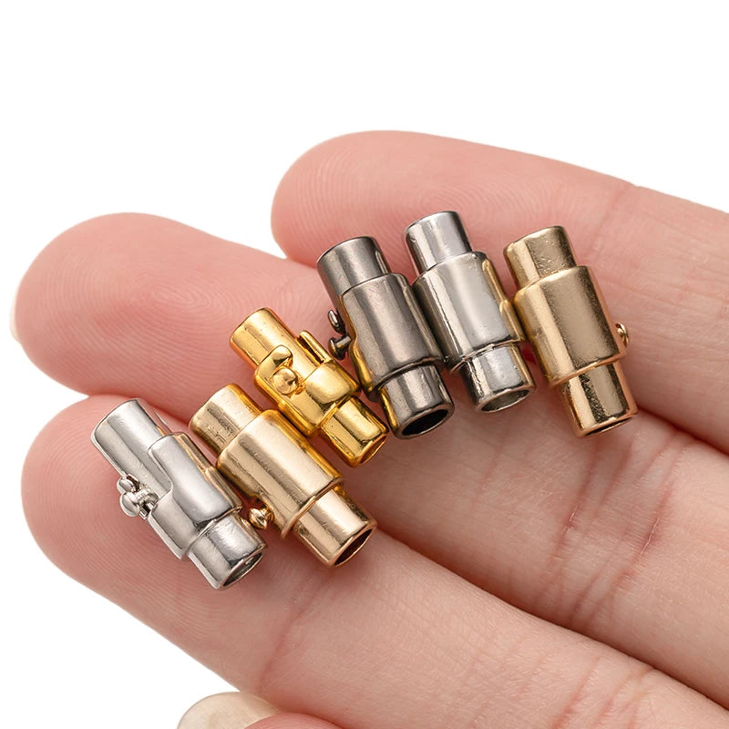 5pcs Magnetic Clasps Bracelet Cord End Caps for Leather Bracelet Necklace Jewelry Craft Making Supplies