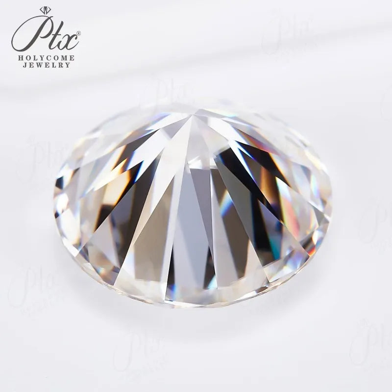 0.1-10ct D White Round Cut Moissanite Beads Cut Loose Stones For Fine Jewelry Making Custom Bracelet Necklace Design