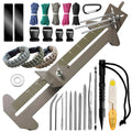 Paracord Bracelet Kit with Marlin Spike Tool Kit, Survival Bracelet Making, Adjustable Length Jig Bracelet Maker for DIY