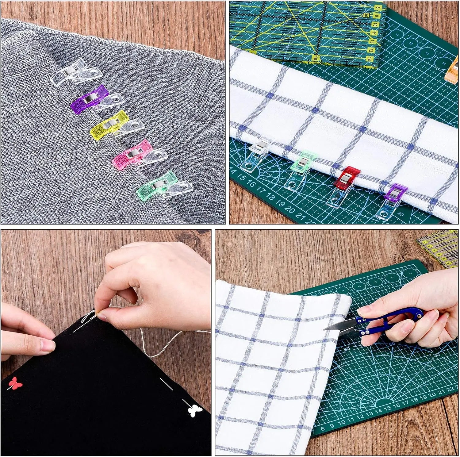 104Pcs Rotary Cutter Set with Cutting Mat, Patchwork Ruler for Sewing and Quilting