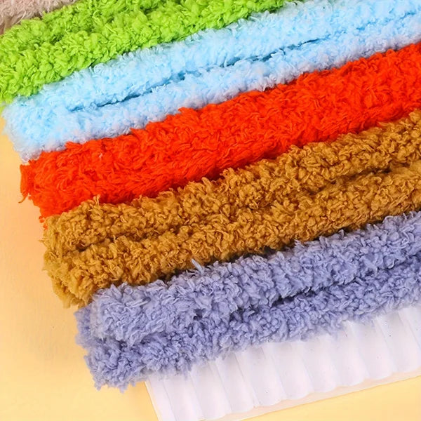 7-Piece DIY Coral Velvet Twisting Kit for Knitting Plush Puppies & Small Animals