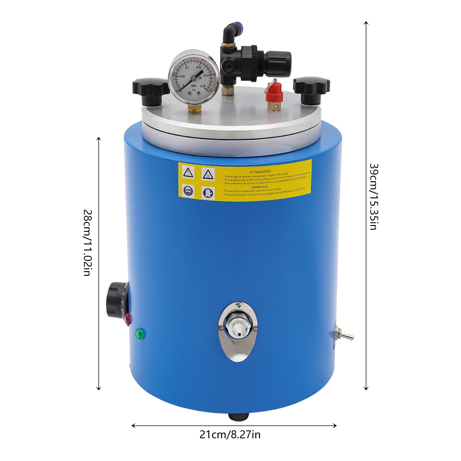 High-Performance Wax Injection Machine with Non-Leak Nozzles, Air Pressure Control, Large Wax Capacity, and Durable