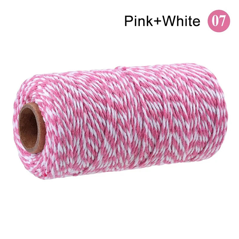2mm 100M Macrame Cord Rope Cotton Crafts DIY Sewing Handmade Wall Hangings