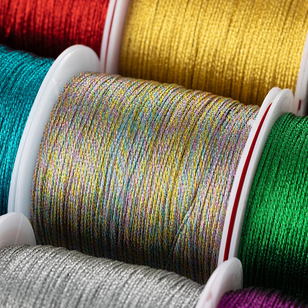 0.2mm/100m Nylon Rose Gold Silver Beading Thread for DIY Making Bracelet Necklace Macrame Craft Accessories