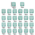 78pcs 12mm Silicone letter beads for DIY Key Chains Necklaces Bracelets Loose Beads